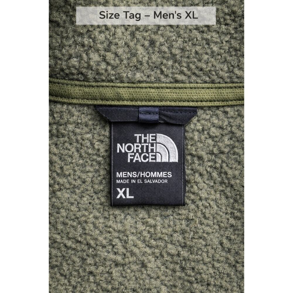 The North Face Men’s XL Green Fleece Vest Full Zip Outdoor Hiking Pockets - Picture 7 of 8